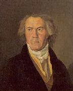 Ferdinand Georg Waldmuller Picture representing Ludwig van Beethoven in 1823